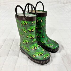 Western Chief Green Tractor Kids Rain Boots